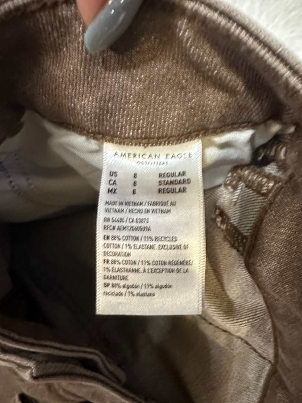 American Eagle Outfitters Brown High-Rise Jeans - Picture 2 of 9